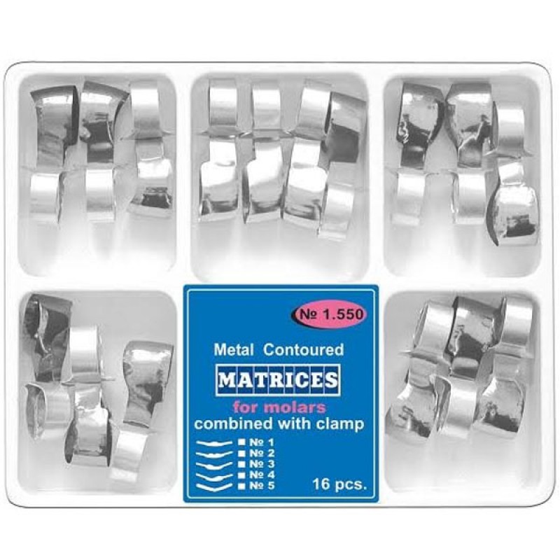 Matrici conturate metalice cu maner de fixare, 5 tipuri, 16buc